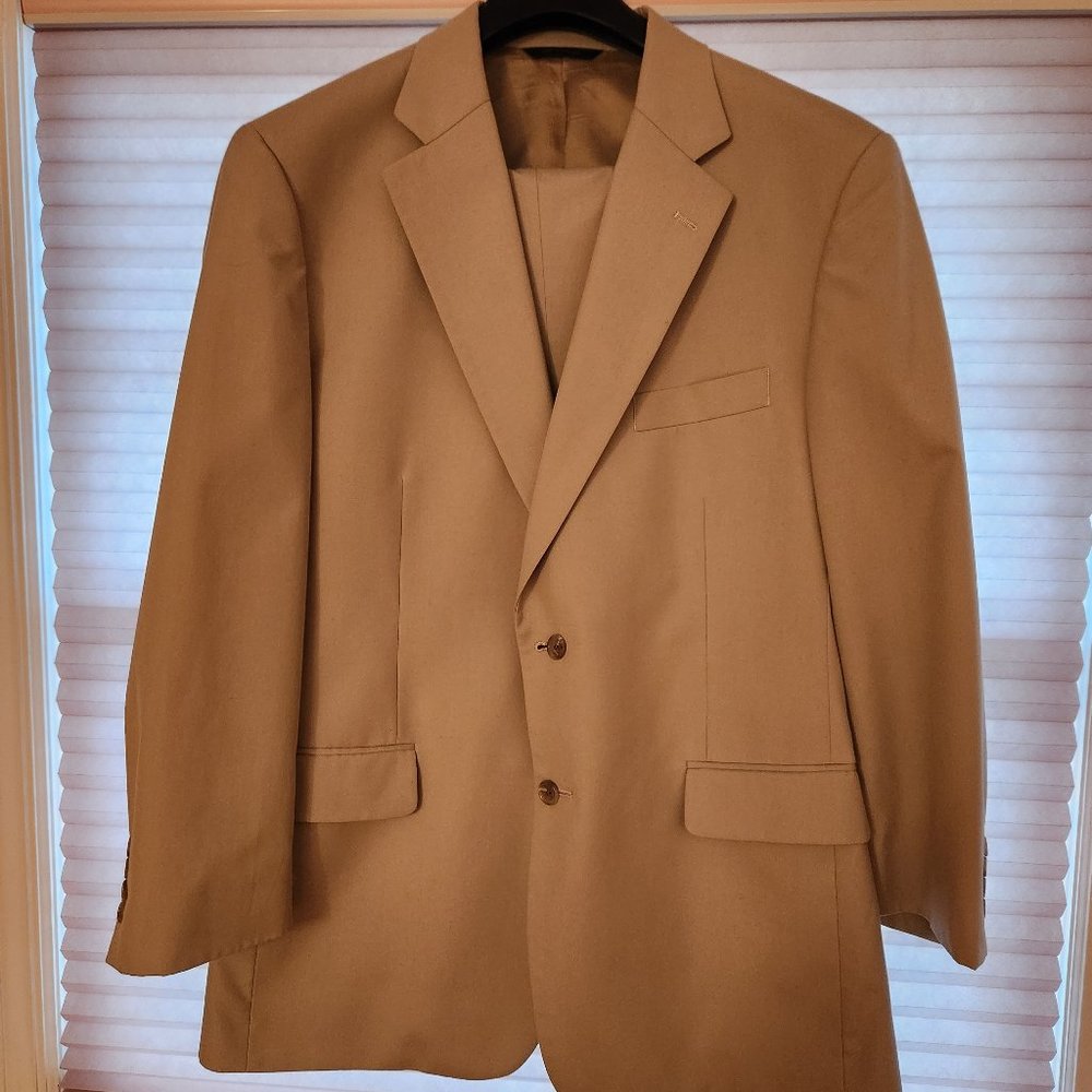 Men's Brooks Brothers Poplin Khaki Suit